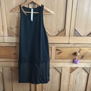 Lulu racer back black dress, excellent condition!